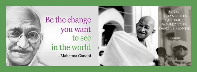 Gandhi Be the Change EN-FR