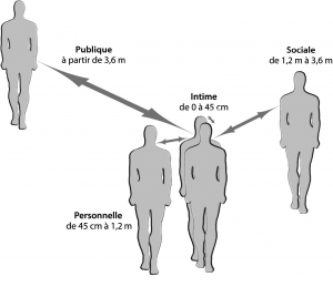 Proxémie espace zones de confort
