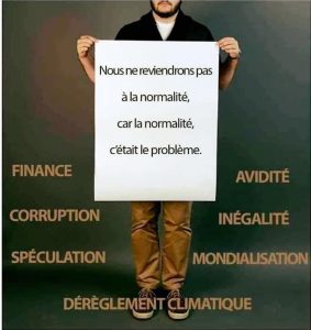 Nous ne reviendrons pas à la normale